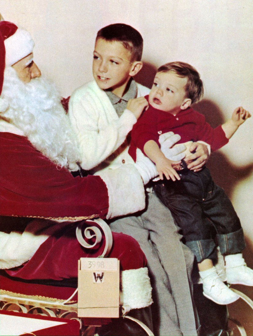 David and Shaun visit Santa.