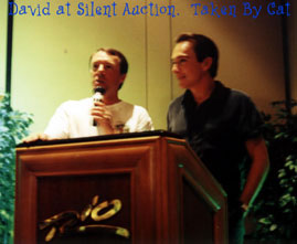 David Cassidy at the Silent Auction.
