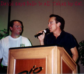 David Cassidy at the Silent Auction.