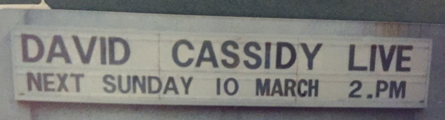 David Cassidy - March 10, 1974
