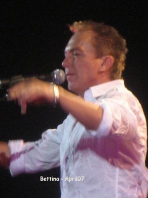 David at the Hammersmith concert