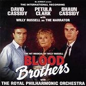 Recording of Blood Brothers. CD cover.