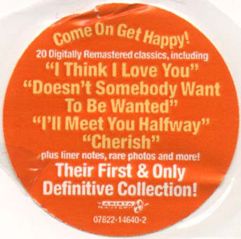 Sticker from The Definitive Collection CD.