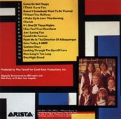 Back of the Partridge Family Greatest Hits CD.