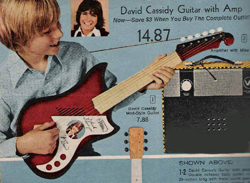 Advert for guitar and amp toy.