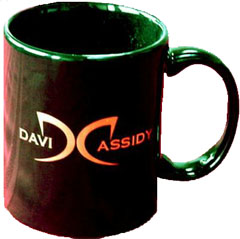David Cassidy Black Mug