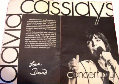 1971 Concert Tour Booklet cover