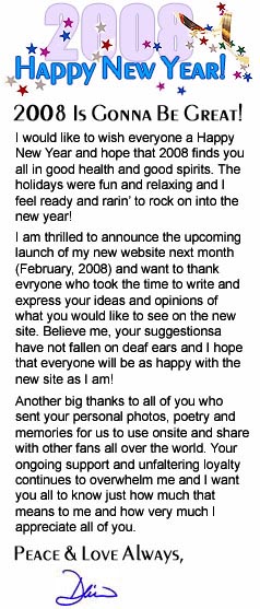 Letter from David Jan 2008