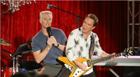 Patrick and David Cassidy in "Ruby & The Rockits"