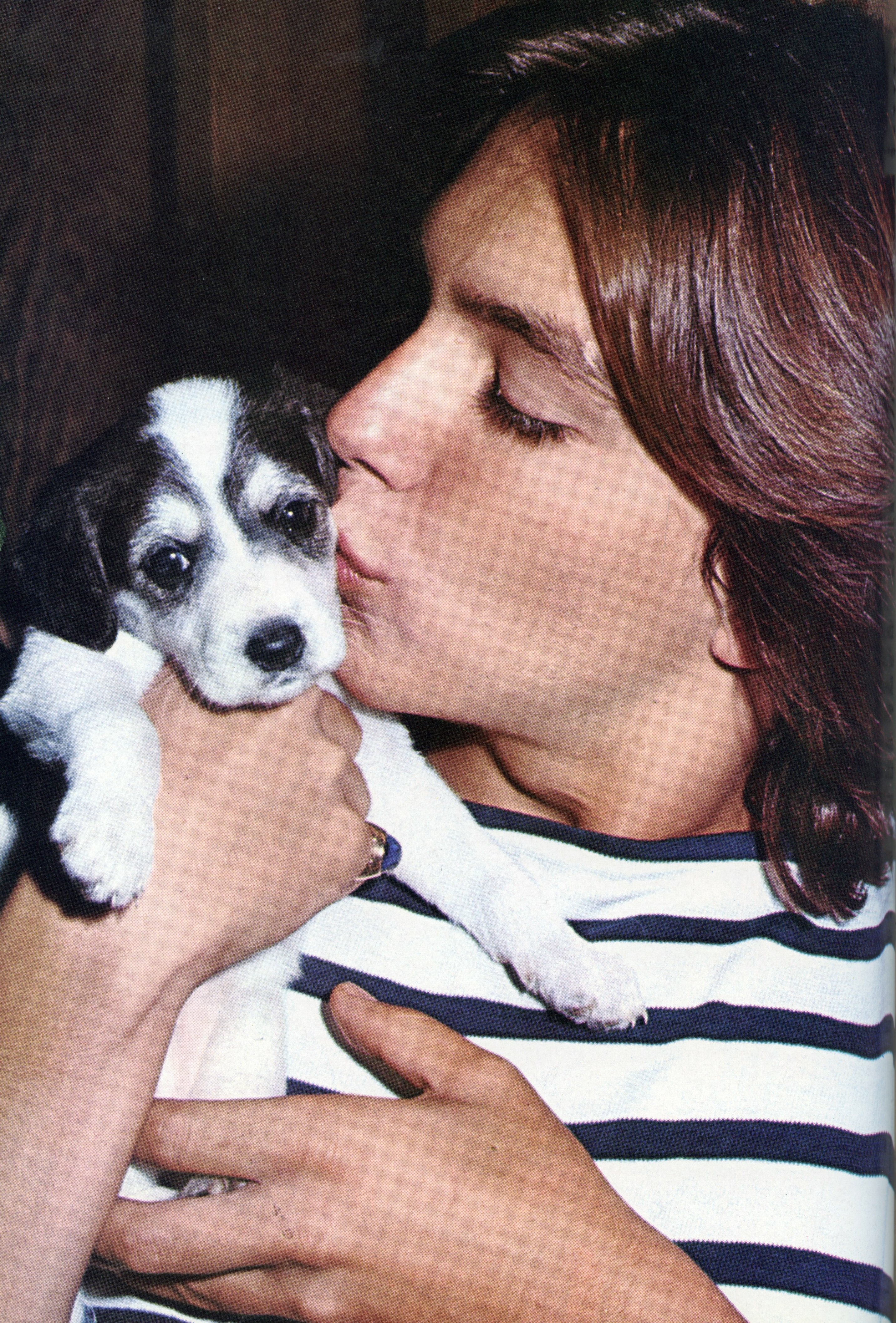 David with an unnamed puppy