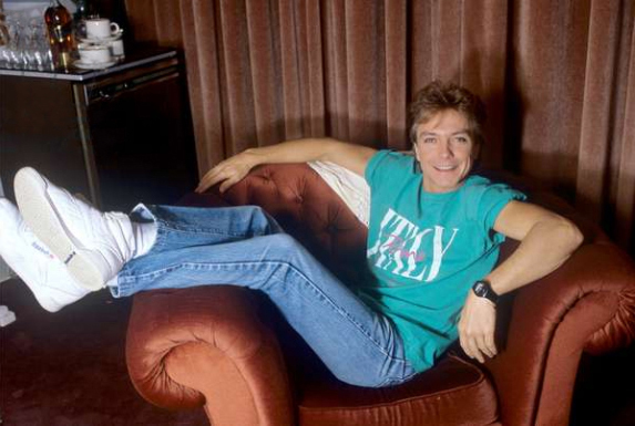 David Cassidy backstage during Time.