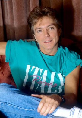 David Cassidy backstage during Time.