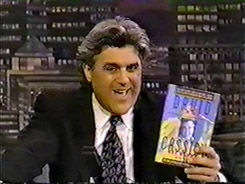 Jay Leno with David's first autobiography