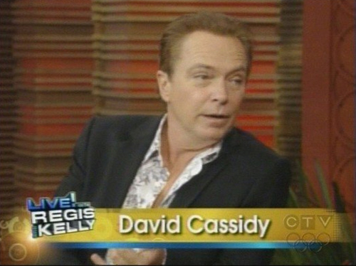 David appeared on Regis And Kelly