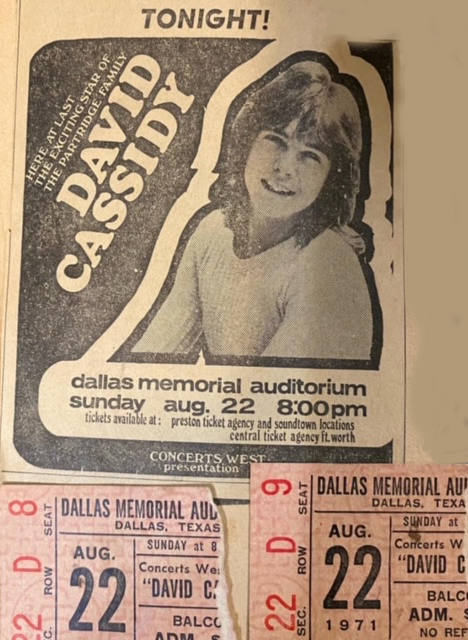 David Cassidy Concert - August 22, 1971