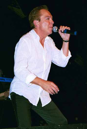David on stage