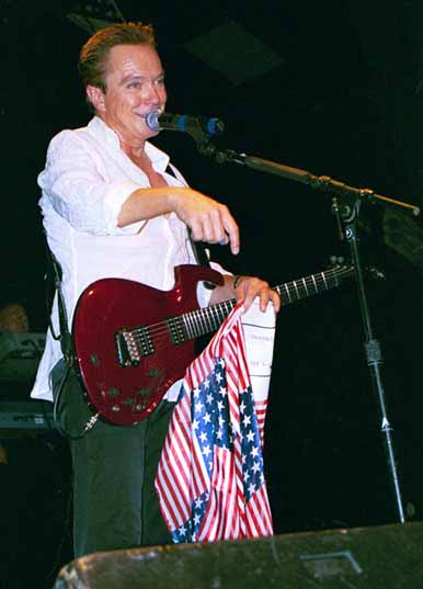 David with the US scarf