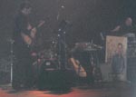 The painting can be seen on stage.