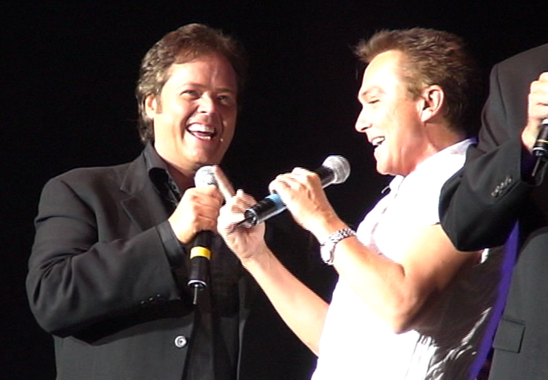 David with the Osmond brothers