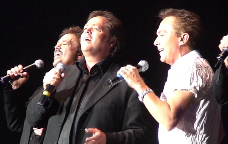 David with the Osmond brothers