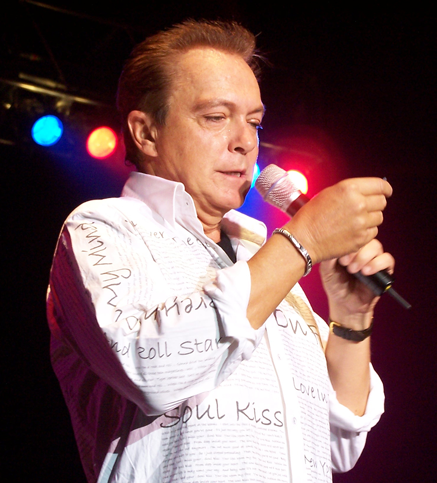 David wearing the shirt made by Silvia