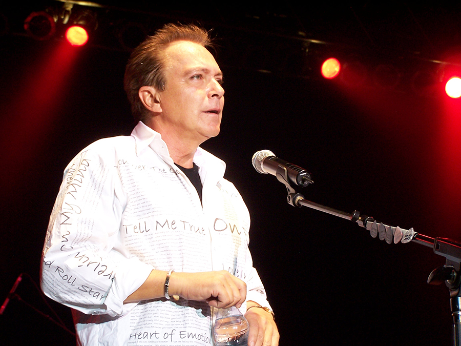 David wearing the shirt made by Silvia