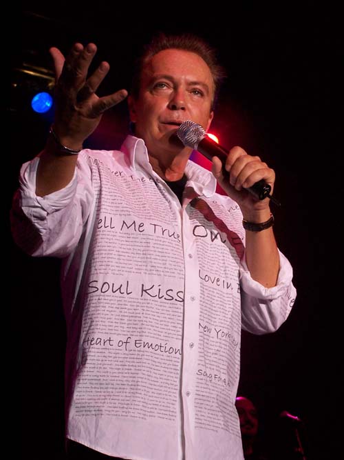David wearing the shirt made by Silvia