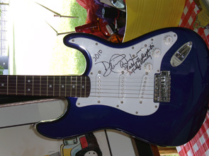 Signed guitar for auction