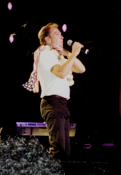 David with a US scarf