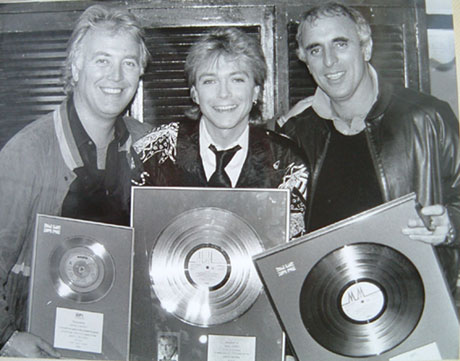 David with UK Artista President in 1985.