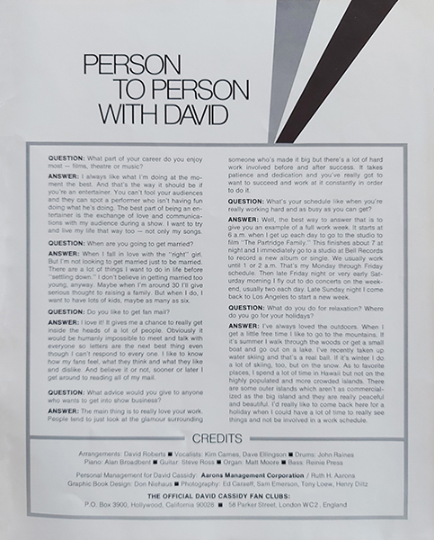 Tour Program