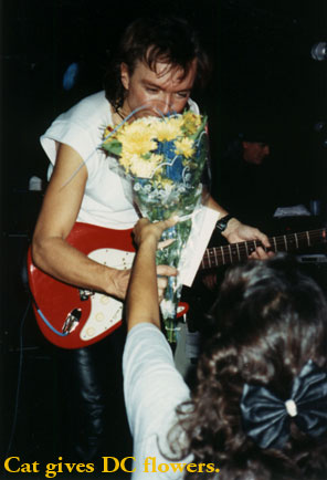 David is given some flowers