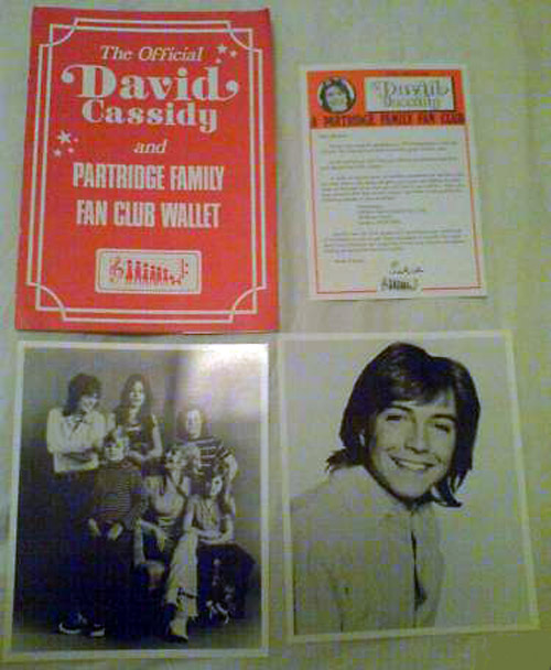 Fan club wallet contents