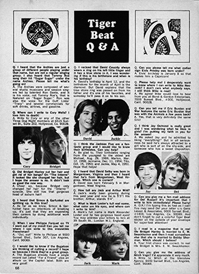 Tiger Beat April 1971