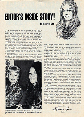 Tiger Beats Official Partridge Family Magazine - December 1971