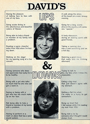 Tiger Beats Official Partridge Family Magazine - December 1971