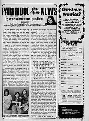 Tiger Beat December 1971