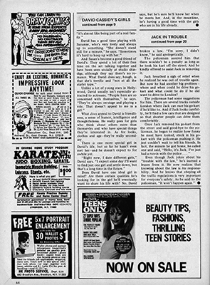 Teen Pin-Up Magazine January 1971