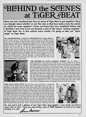 Tiger Beat March 1971