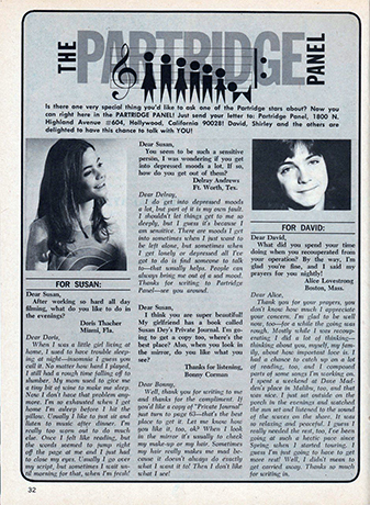 Tiger Beats Official Partridge Family Magazine - November 1971