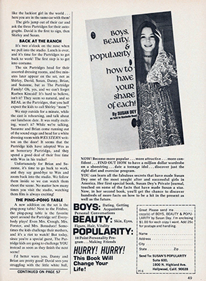 Tiger Beats Official Partridge Family Magazine - November 1971