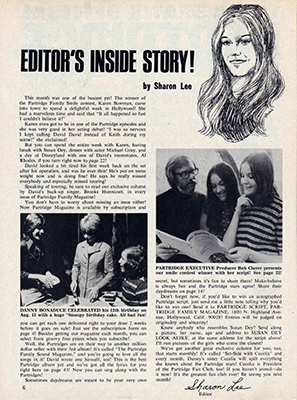 Tiger Beats Official Partridge Family Magazine - November 1971