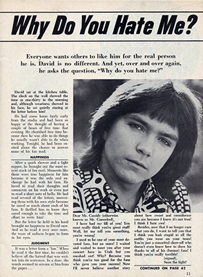 Tiger Beats Official Partridge Family Magazine - November 1971