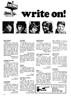 Teen Pin-Up Magazine October 1971