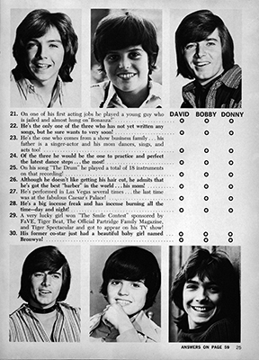 Tiger Beat Spectacular October 1971