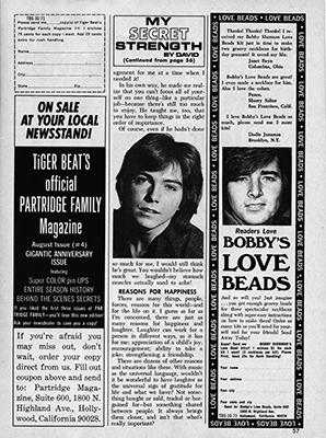Tiger Beat Spectacular October 1971