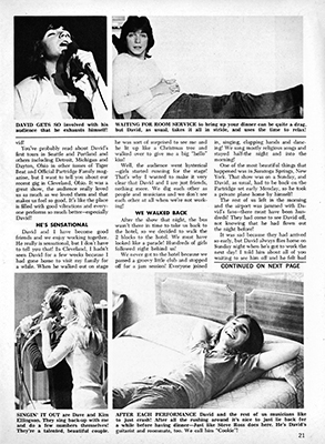 Tiger Beats Official Partridge Family Magazine - October 1971