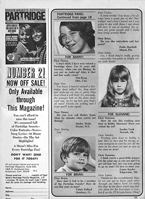 Tiger Beats Official Partridge Family Magazine - October 1971