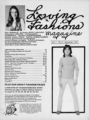 Loving Fashions magazine September 1971