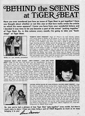 Tiger Beat Sept 1971